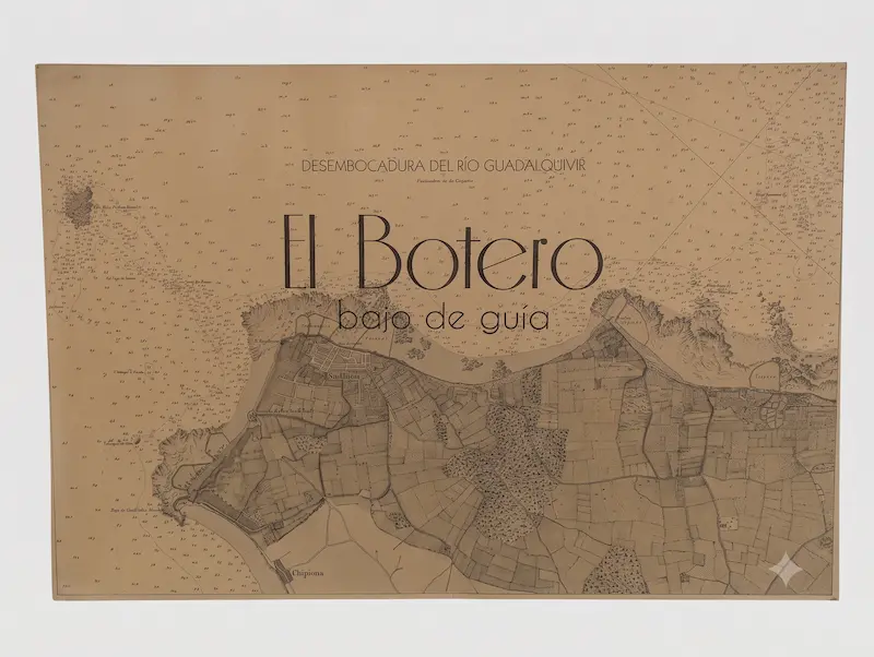 Mapa histórico de la Desembocadura del Guadalquivir - El Botero